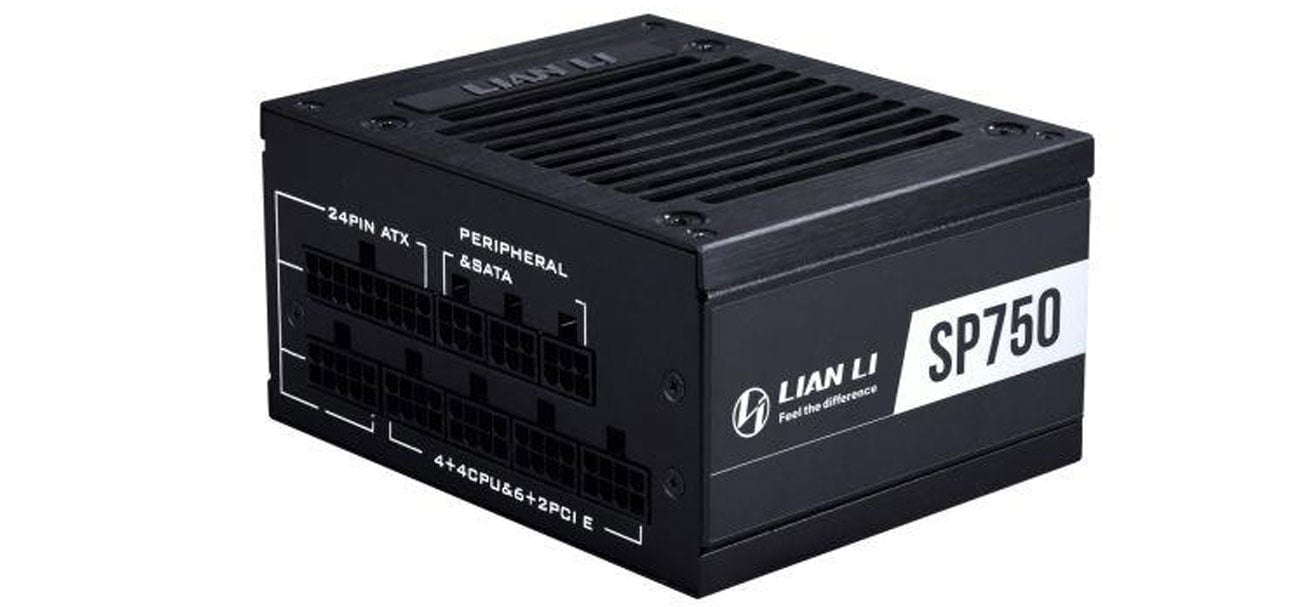 LIAN LI 750W zasilacz ITX SFX PSU złoty Medal pełny moduł do